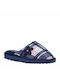 SABINA SA159 BLUE PLAID SLIPPERS