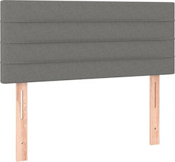 vidaXL Fabric Bed Headboard Dark Gray 100x78cm