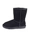 Kelara Suede Women's Ankle Boots with Fur Black