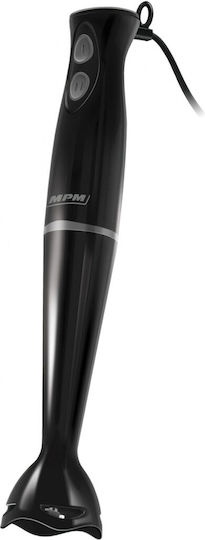 MPM Blender De Mână Cu Tijă Din Plastic 200W Negru