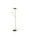 Trio Lighting Brantford LED Φωτιστικό Δαπέδου Υ180xΜ30εκ. με Ρυθμιζόμενο Λευκό Φως 3500lm Χάλκινο