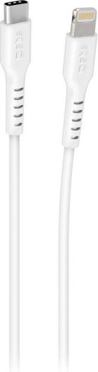 SBS USB-C to Lightning Cable Λευκό 3m (CABLELIGTC3W)
