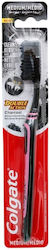 Colgate Double Action Charcoal Четка за зъби Medium Black / Pink Colgate Double Action Charcoal Четка за зъби Medium Black / Pink