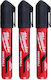 Milwaukee Inkzall Markere Permanente 6.2mm Negri 3buc