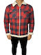 Paco & Co Men's Cardigan with Zipper Red/Navy