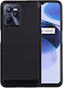 Sonique Brushed Carbon Umschlag Rückseite Silikon / Kunststoff Schwarz (Realme C35)