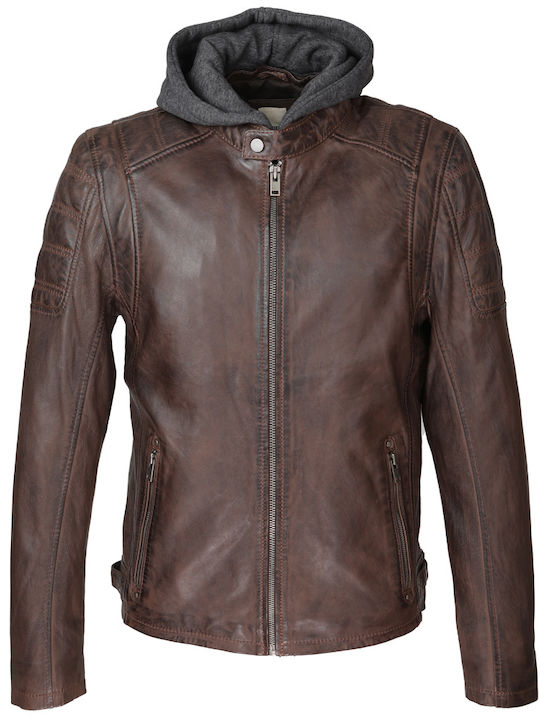 Leather jacket SETTE Ryan Brown