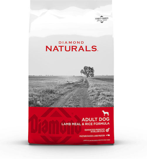 Naturals Dog Adult All Breeds 15kg Dry Food for Adult Dogs with Lamb and Rice