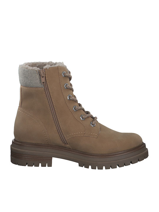 Suede Γυναικεία Αρβυλάκια Camel