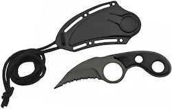 Rite Edge Hawk Neck Knife Μαχαίρι σε Μαύρο χρώμα