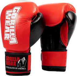 Gorilla Wear Ashton Pro Boxing Gloves Leather for Match Red