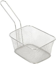 Koopman Deep Fry Basket Serving Basket Metallic with Dimensions 14x11x7cm 1pcs
