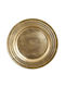 Atmosphera Christmas Plate Plastic Gold D33cm.