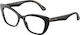 Dolce & Gabbana Plastic Eyeglass Frame Butterfly Black DG3360 3246