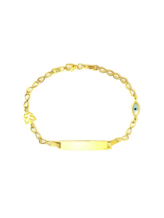 Gold-ID-Armband BA297 14 Karat Goldarmband