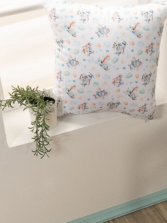 Teoran Kids Decorative Pillow Oliver Multicolour 30x30cm