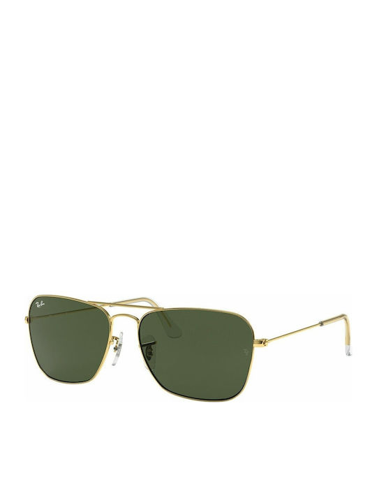 Ray Ban Caravan Унисекс Слънчеви Очила с Златен...