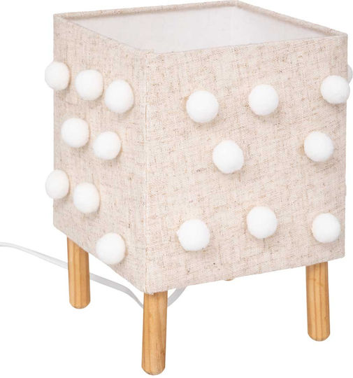 Decorative Lamp with Socket for Bulb E14 Beige