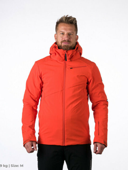 Northfinder Kobe Men's Soft Shell Ski & Snowboard Jacket Red/Orange BU-3924SNW-363