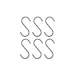 S-Hooks metallic House Doctor Snap Black Large set of 6 pieces 4,8x0,5x10 cm