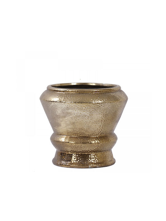 Zaros Διακοσμητικό Βάζο Keramik Gold 23.5x23.5x26cm 1Stück
