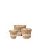 Wicker Decorative Baskets Set 3pcs Aria Trade