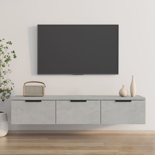 vidaXL TV-Ständer Grau M102xP30xH20cm