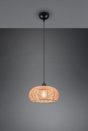 Trio Lighting Inga Pendant Light Brown 29x150cm Trio Lighting Inga Pendant Light Brown 29x150cm