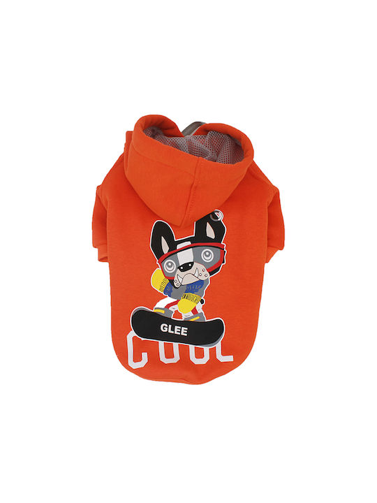 Glee Luno Sweatshirt Dog in Orange color S 25cm.