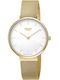 Boccia Women's Watch 35mm Battery with Gold Stainless Steel Bracelet