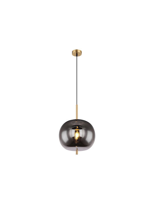 Globo Lighting Blacky Pendant Light Single-Light Ball for Socket E27 Bronze