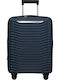 Samsonite Upscape Cabin Hard Navy Blue Suitcase With 4 Wheels Height 55cm