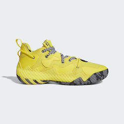 Adidas Harden Vol. 6 Ψηλά Μπασκετικά Παπούτσια Impact Yellow / Core Black