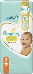 Pampers Premium Protection Πάνες με Αυτοκόλλητο No. 3 για 6-10kg 48τμχ