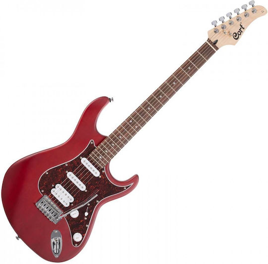Cort Ηλεκτρική Κιθάρα ST Style με HSS Διάταξη Μαγνητών Open Pore Black Cherry