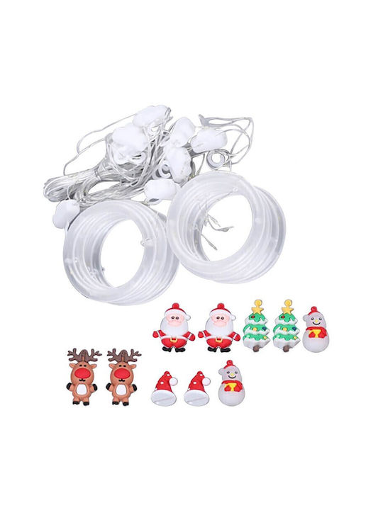 Christmas Lights LED 3m. Warm White of type Curtain with Decorations