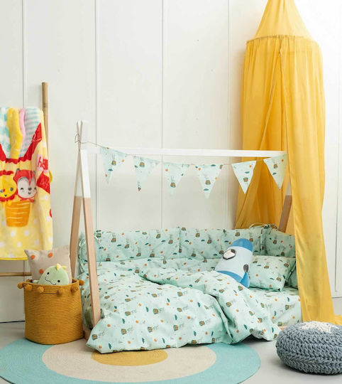 Palamaiki Duvet Crib My Kingdom Turquoise 110x150cm