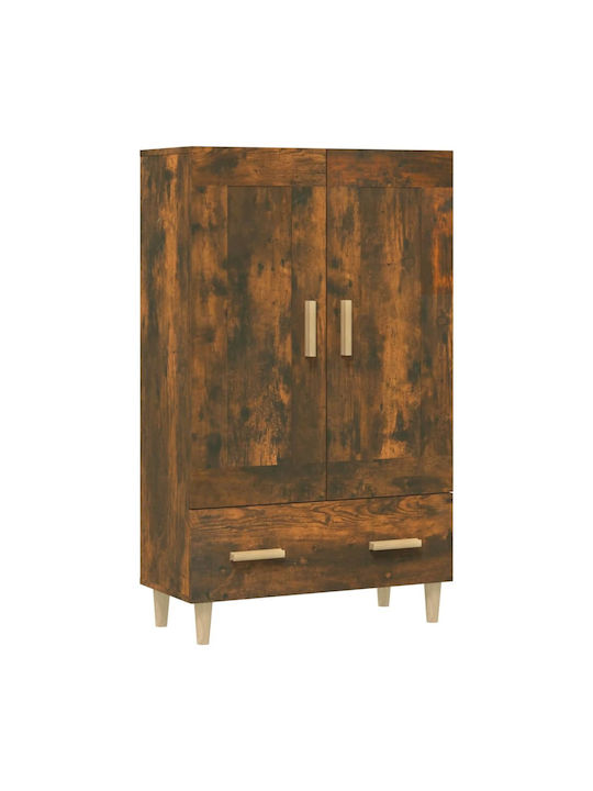 Office Storage Chipboard Cabinet Καπνιστή Δρυς L70xW31xH115cm