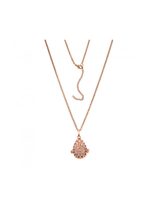 Senza Babybell Necklace with Pink Gold Plating