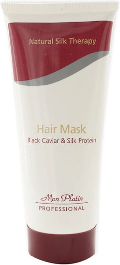 Mon Platin Black Caviar & Silk Protein Hair Mask for Shine with Keratin 100ml