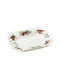 Cryspo Trio Weihnachtlich Aschenbecher Zigarette Porzellan Weiß 17x13,5 cm 1Stück