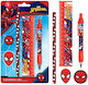 Pyramid International SpiderMan Web Strike Kids Stationery Set with Pencil, Eraser, Pen and Ruler