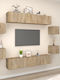 Living Room TV Unit Sonoma Oak 8pcs L80xW30xH30cm
