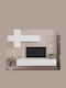 Wohnzimmer TV-Einheit Λευκό 7τμχ L100xB30xH30cm