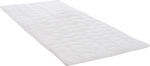 HomeMarkt Semi Double Foam Mattress Topper with Elastic Straps 110x190x2cm