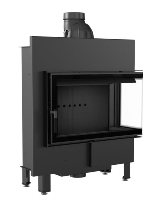 Kratki Lucy 14 SLIM P BS Black Енергийна вмъкната касета Дърво 10кВт Десен ъгъл с отваряща се врата