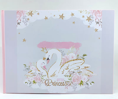 Riniotis Guest Book with Swan Theme