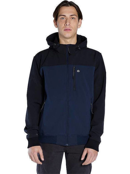 Winter Jacket Bomber Waterproof and Windproof Navy Blue