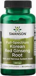 Swanson Korean Red Ginseng Root 400mg 90 κάψουλες