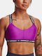 Under Armour Crossback Femei Atletic Sutien sport Violet cu umplutură